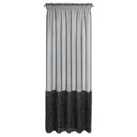 Firana na przelotkach 140x270 MARION czarna z aplikacją - 6