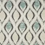 Pościel satynowa 220x200 SPRING 12 beżowa z wzorem geometrycznym miętowo brązowym z kolekcji Classic - 5