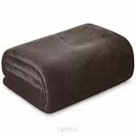 Koc jednokolorowy 150x200 SIMPLE 1 ciemny brąz wyjątkowo miękki - 4