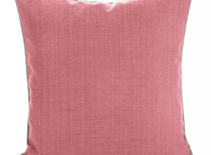 Poszewka jednokolorowa 45x45 GARDEN 3 różowa na taras wodoodporna