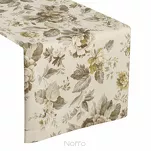 Bieżnik gobelinowy 40x180 CUA złoty wzór kwiatowy z nicią metaliczną - 5