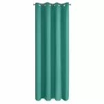 Zasłona gotowa na przelotkach 135x250 PARISA zaciemniająca turkusowa jednokolorowa Design 91 - 6