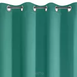 Zasłona gotowa na przelotkach 135x250 PARISA zaciemniająca turkusowa jednokolorowa Design 91 - 5