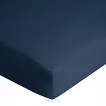 Prześcieradło z bawełny jersey z gumką granatowe 120x200 Design 91 - 3