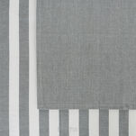 Komplet ścierek kuchennych 2x50x70 KARIN srebrne w pasy z bawełny - 2