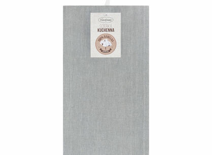 Komplet ścierek kuchennych 2x50x70 KARIN srebrne w pasy z bawełny