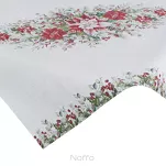 Nakładka świąteczna 100x100 4153 gobelinowa z szenili naturalna zielona świąteczny wzór - 4