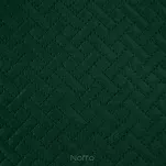 Narzuta welwetowa 200x220 LUIZ 5 zielona w geometryczny wzór - 3
