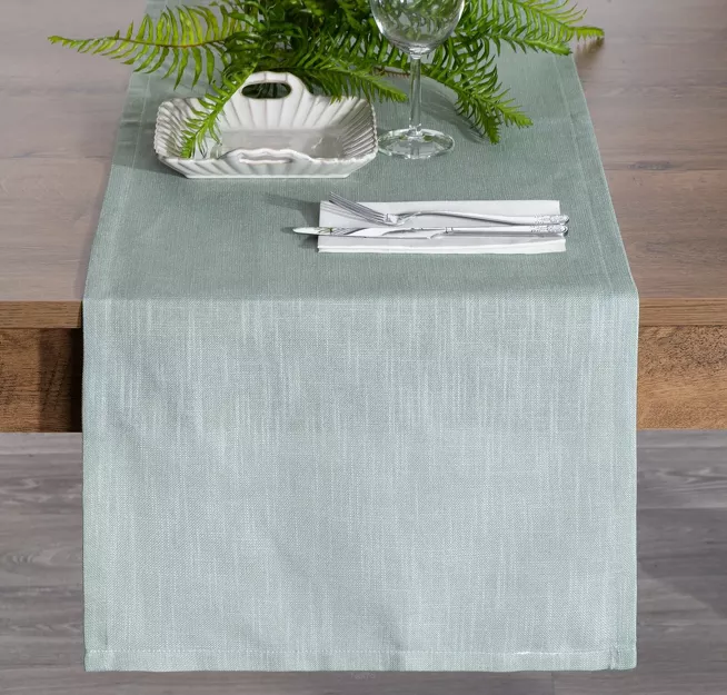 Bieżnik drukowany 40x140 SUMMER 7 miętowy jednobarwny