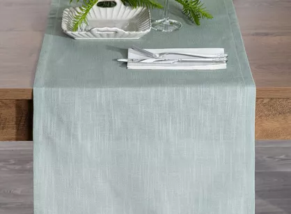 Bieżnik drukowany 40x140 SUMMER 7 miętowy jednobarwny