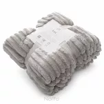 Koc 150x200 SOFT beżowy puszysty typu flano z wytłaczanym wzorem Design 91 - 5