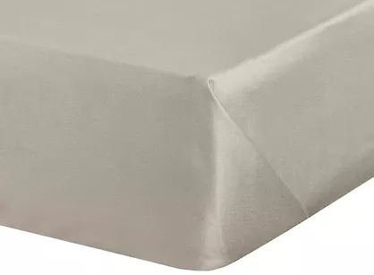 Prześcieradło satyna bawełniana bez gumki DINA beżowe 1 180x210