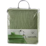 Narzuta welwetowa 220x240 LUIZ 4 jasna zieleń pikowana we wzór liści palmy Design 91 - 2