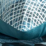 Pościel z makosatyny 220x200 PREMIUM 29 biała turkusowa designerski wzór Premium - 2