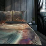 Pościel z makosatyny 220x200 SELVA Eva Minge turkusowa miętowa designerski wzór - 7
