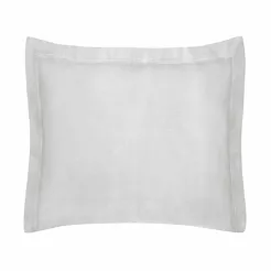 Poszewka bawełniana NOVAC srebrna 50x70 z 4 cm zakładką