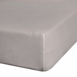 Prześcieradło z bawełny jersey 3 z gumką srebrne 180x200