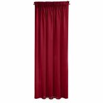 Zasłona na taśmie 140x270 SIBEL welwetowa Pierre Cardin bordowa jednokolorowa  - 8