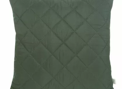 Poszewka 40x40 ALARA 3 ciemna zieleń pikowana z mikrofibry wzór drobnych rombów