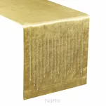 Bieżnik welwetowy 35x140 ROYAL 3 złoty zdobiony kryształkami - 3