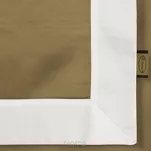 Pościel satyna bawełniana 160x200 LAURA złota zdobiona ozdobną białą kantą z kolekcji Nova Style - 5