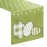 Bieżnik welwetowy 35x140 WIOSNA zielony wielkanocny - 5