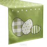 Bieżnik welwetowy 35x140 WIOSNA zielony wielkanocny - 2