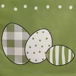 Bieżnik welwetowy 35x140 WIOSNA zielony wielkanocny - 3