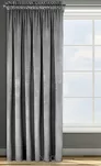 Zasłona gotowa na taśmie 140x270 ROSA welwetowa stalowa Design 91 - 16