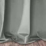 Zasłona gotowa na przelotkach 140x250 PIERRE welwetowa srebrna jednokolorowa - 4