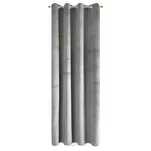 Zasłona na przelotkach 140x250 PIERRE welwetowa srebrna jednokolorowa - 6