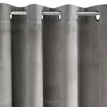 Zasłona na przelotkach 140x250 PIERRE welwetowa srebrna jednokolorowa - 4