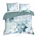 Pościel z makosatyny 220x200 BLOOM Eva Minge miętowa kremowa designerski wzór Premium - 2