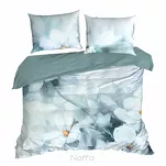 Pościel z makosatyny 220x200 BLOOM Eva Minge miętowa kremowa designerski wzór Premium - 5