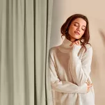 Zasłona na taśmie 135x300 ROSA welwetowa beżowa Design 91 - 17