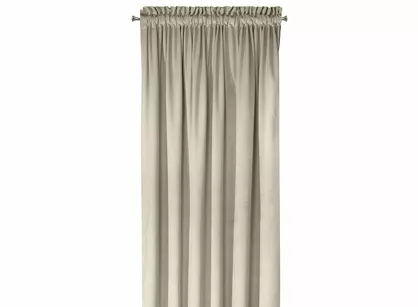 Zasłona na taśmie 135x300 ROSA welwetowa beżowa Design 91