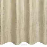 Zasłona gotowa na taśmie 140x270 RENIA welwetowa jasny beż z szampańskim przecieranym wzorem - 7