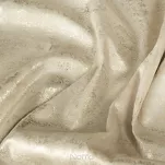 Zasłona gotowa na taśmie 140x270 RENIA welwetowa jasny beż z szampańskim przecieranym wzorem - 6