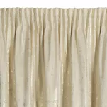 Zasłona gotowa na taśmie 140x270 RENIA welwetowa jasny beż z szampańskim przecieranym wzorem - 9