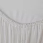 Prześcieradło z bawełny jersey 3 z gumką kremowe 140x200 - 4