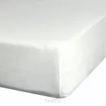 Prześcieradło z bawełny jersey 3 z gumką kremowe 140x200 - 2