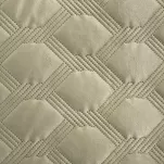 Narzuta welwetowa 220x240 SOFIA 5 beżowa pikowana hot press w geometryczny wzór - 4