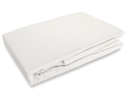 Prześcieradło flanelowe bez gumki 220x210 ecru