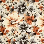 Pościel satynowa 140x200 NIKA 51 z wzorem wyrazistych żółto pomarańczowych kwiatów z kolekcji Nova Print - 5