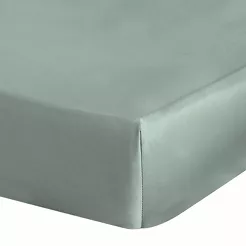 Prześcieradło z satyny bawełnianej z gumką NOVA 3 szałwiowe 160x200