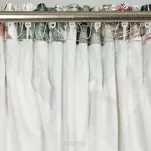 Zasłona na taśmie welwetowa 140x270 ARINA oliwkowa z botanicznym wzorem i srebrnym nadrukiem - 10