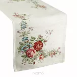 Bieżnik gobelinowy 40x100 1233 naturalny z wzorem kwiatowym - 5