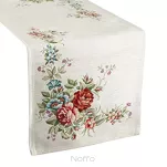 Bieżnik gobelinowy 40x100 1233 naturalny z wzorem kwiatowym - 2