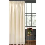 Zasłona gotowa na taśmie 140x270 SIBEL welwetowa Pierre Cardin kremowa jednokolorowa - 6