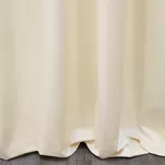 Zasłona gotowa na taśmie 140x270 SIBEL welwetowa Pierre Cardin kremowa jednokolorowa - 5